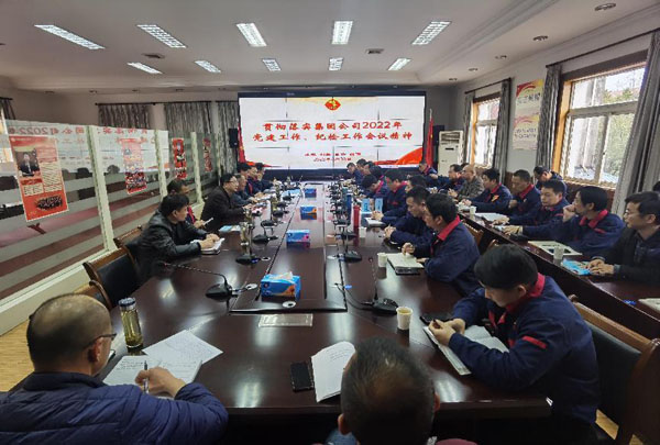 公司召開會(huì)議傳達(dá)集團(tuán)公司黨建工作、紀(jì)檢工作會(huì)議精神